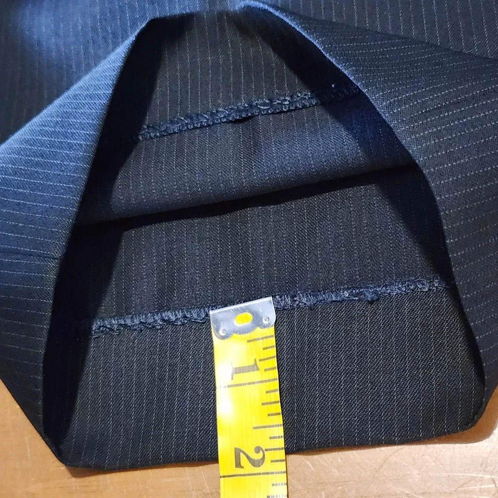 Banana Republic 2pc Pinstripe Suit Mens 42L Gray Wool Office Business Wedding